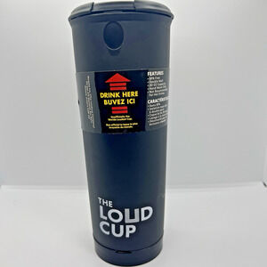 The LoudCup 20oz Tumbler Stadium Horn Black NWT Sports Tailgate Noise Maker Cup